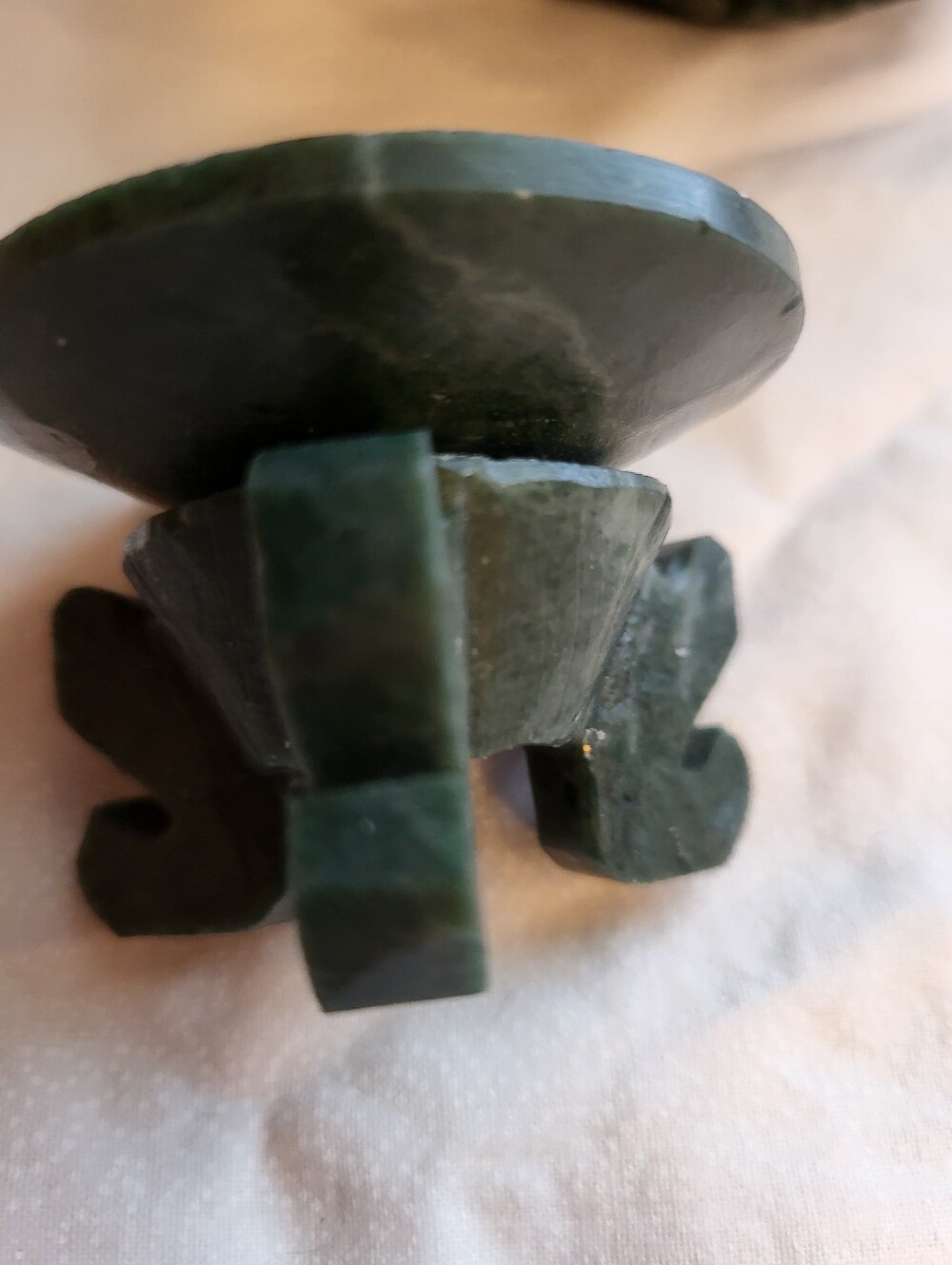 Handcarved 5 × 4 Inch Jadeite Chinese Puzzle Rotating Layers Ball Sphere - Picture 7 of 13